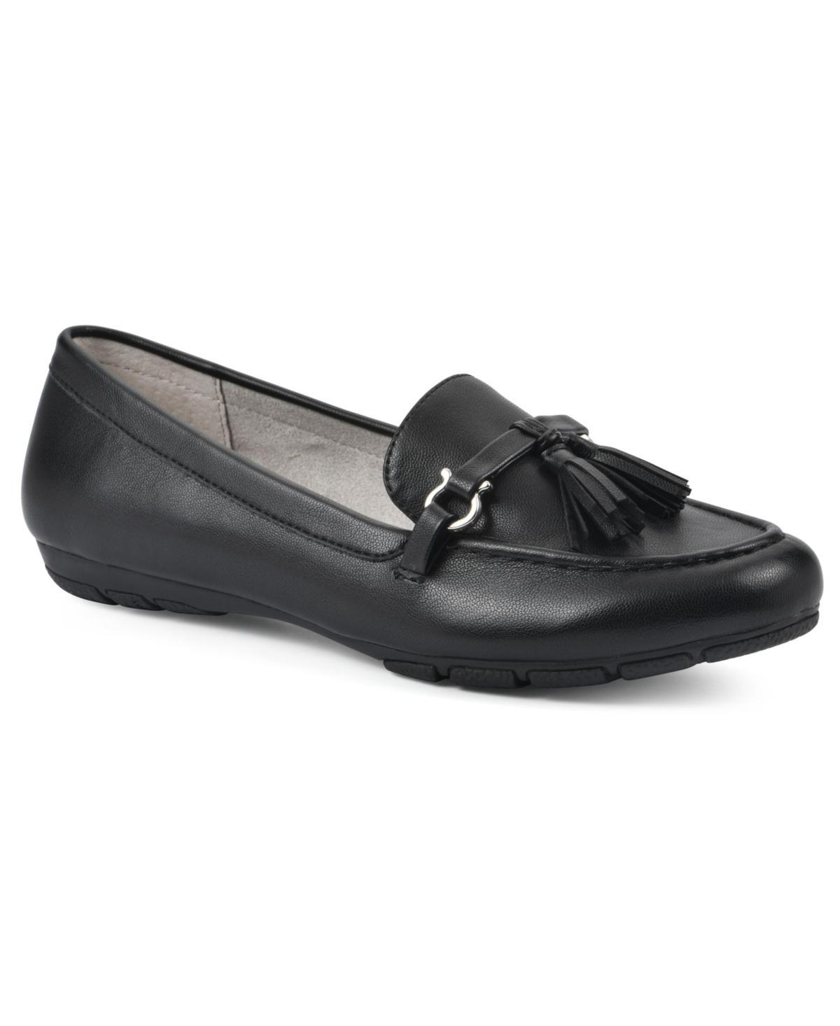 Cliffs By White Mountain Gush Women's Flats, Size: 8.5, Black Suedette Product Image