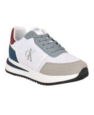 Calvin Klein Men's Men's Picio Monogram Logo Sneaker - Grey - 8 Product Image
