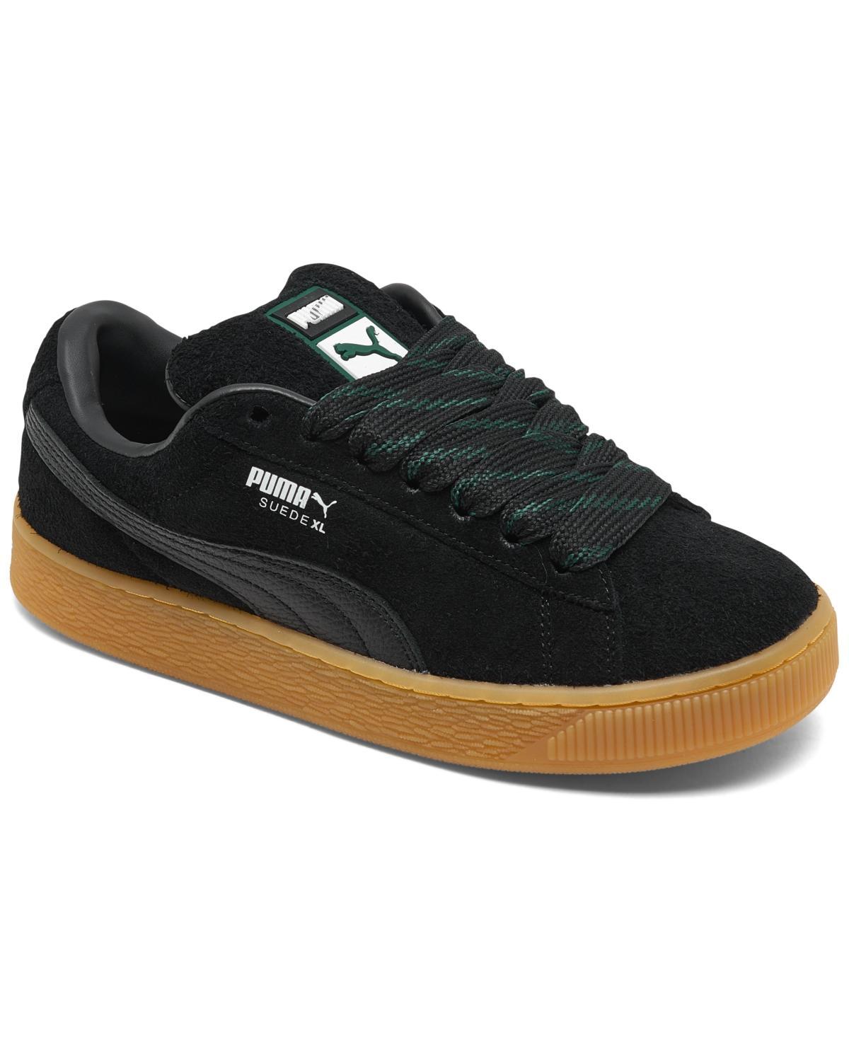 PUMA Womens Suede XL Flecked - Shoes Puma Black/Ponderosa Pine/Gum Product Image