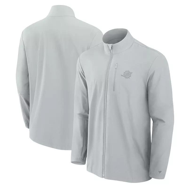 Men's Fanatics Signature Gray Buffalo Bills Front Office Woven Full-Zip Jacket, Size: Large, Grey Product Image