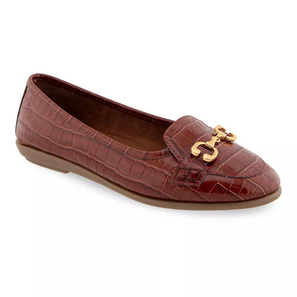 Aerosoles Bobbi Women's Ballet Flats, Size: 9 Wide, Clay Croco Faux Leathe Product Image