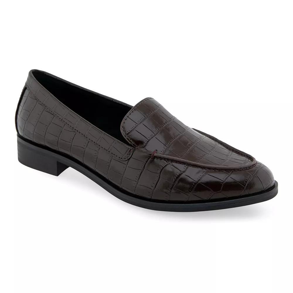 Aerosoles Everest01 Women's Loafers, Size: 8.5, Java Croco Faux Leathe Product Image