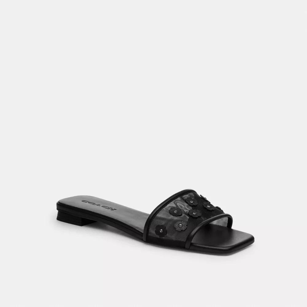 Flat Sandal With Tea Rose Product Image