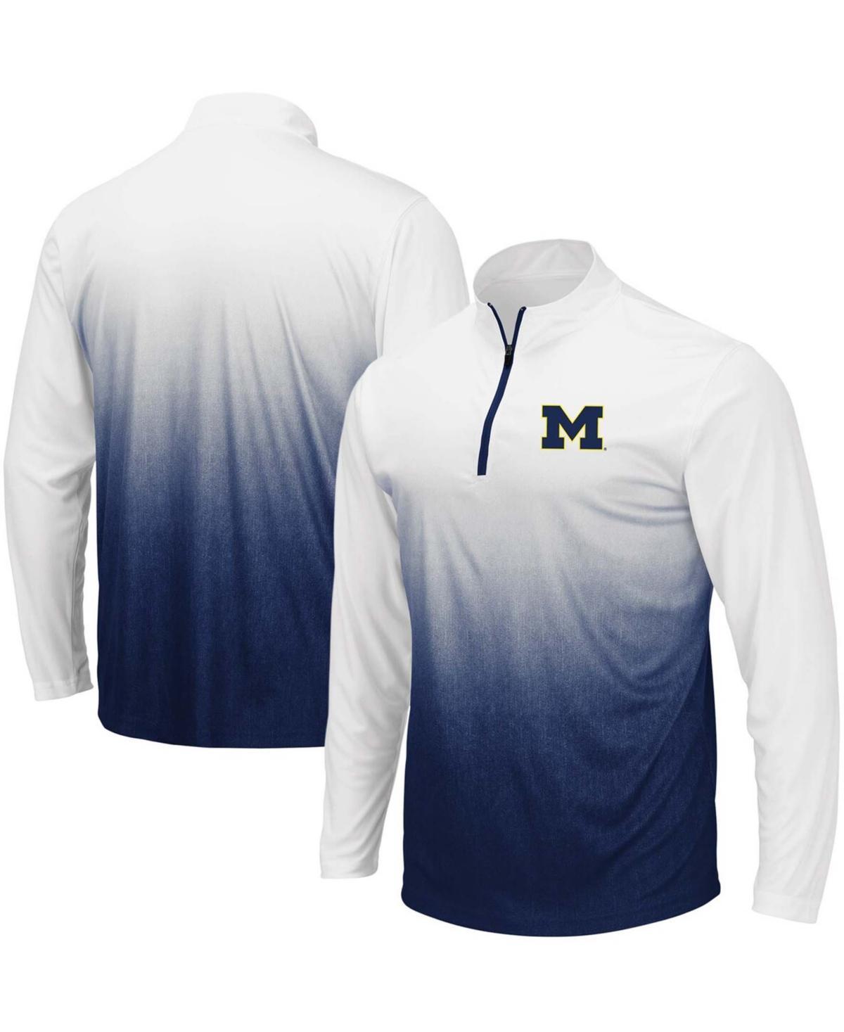 Men's Colosseum Navy Pitt Panthers Magic Team Logo Quarter-Zip Jacket, Size: Medium, Blue Product Image