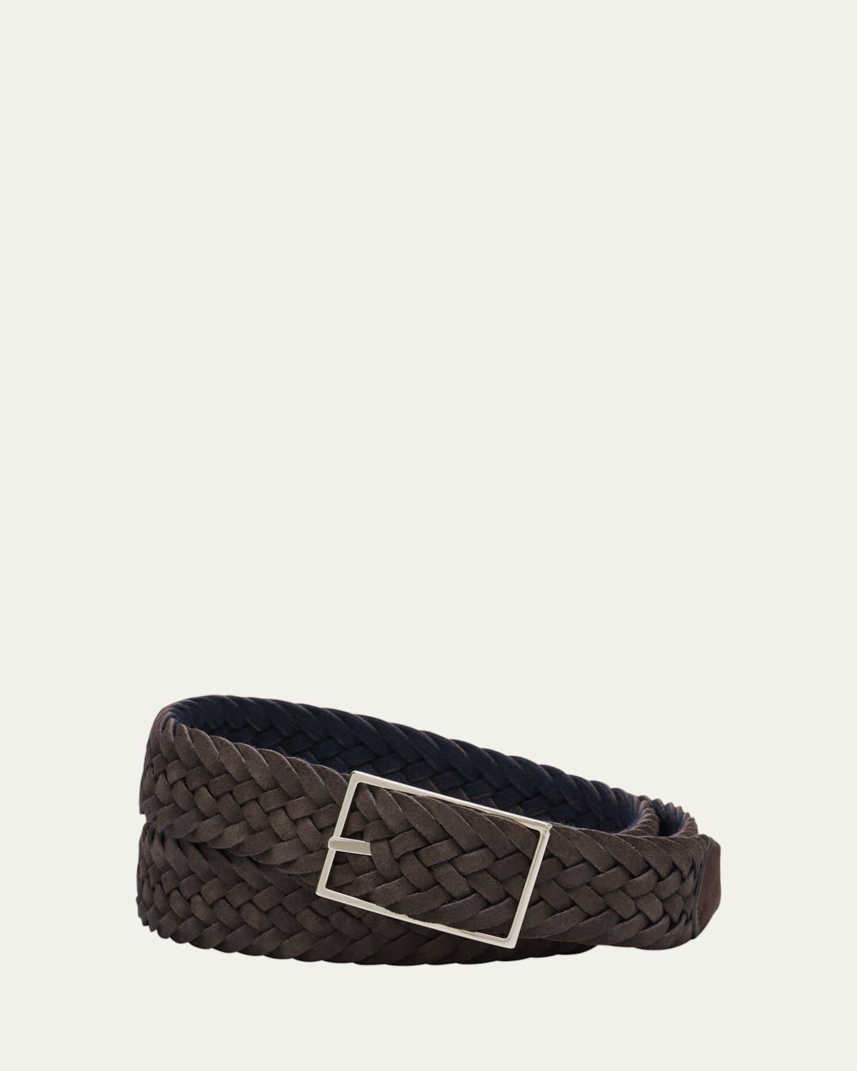 Mens Reversible Suede Wool Felt Belt Product Image