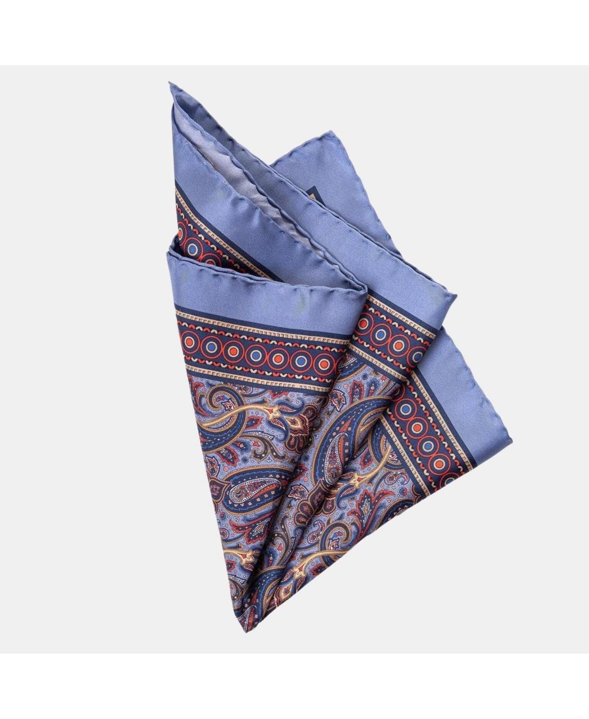Elizabetta Mens Garibaldi - Large Silk Pocket Square for Men Product Image