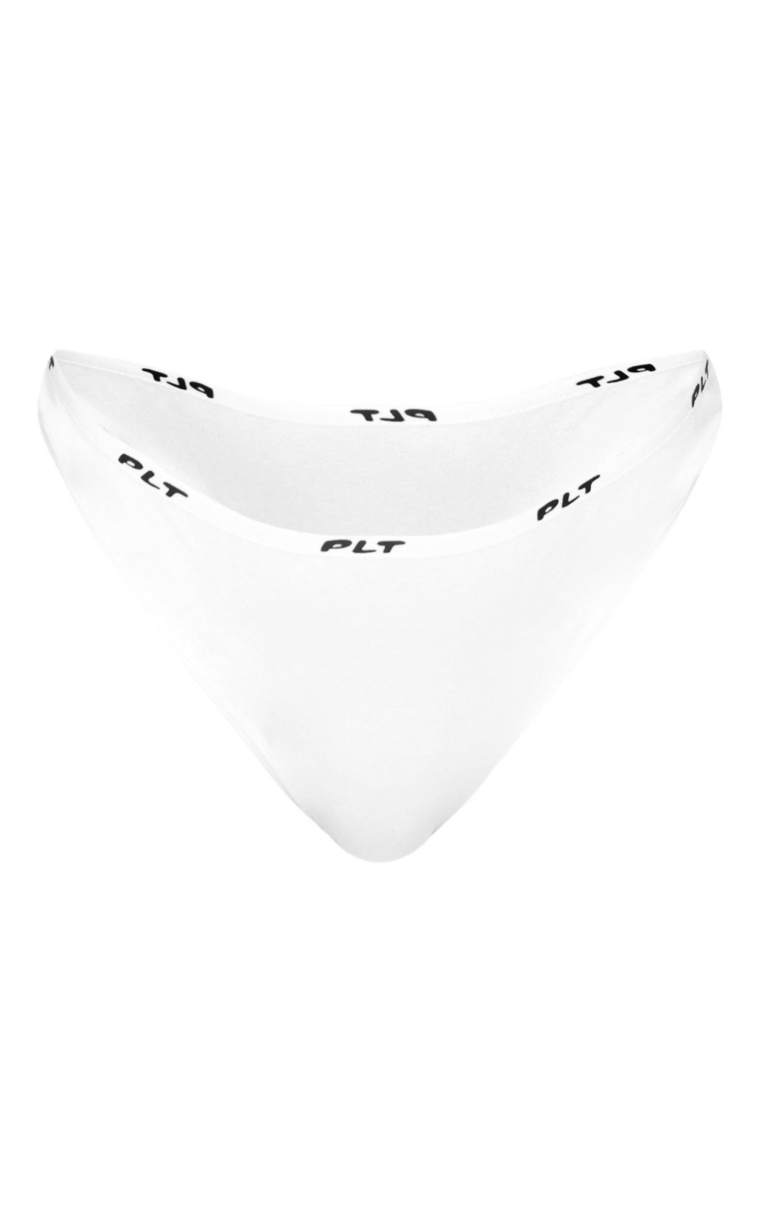 PRETTYLITTLETHING White Jersey Panties Product Image