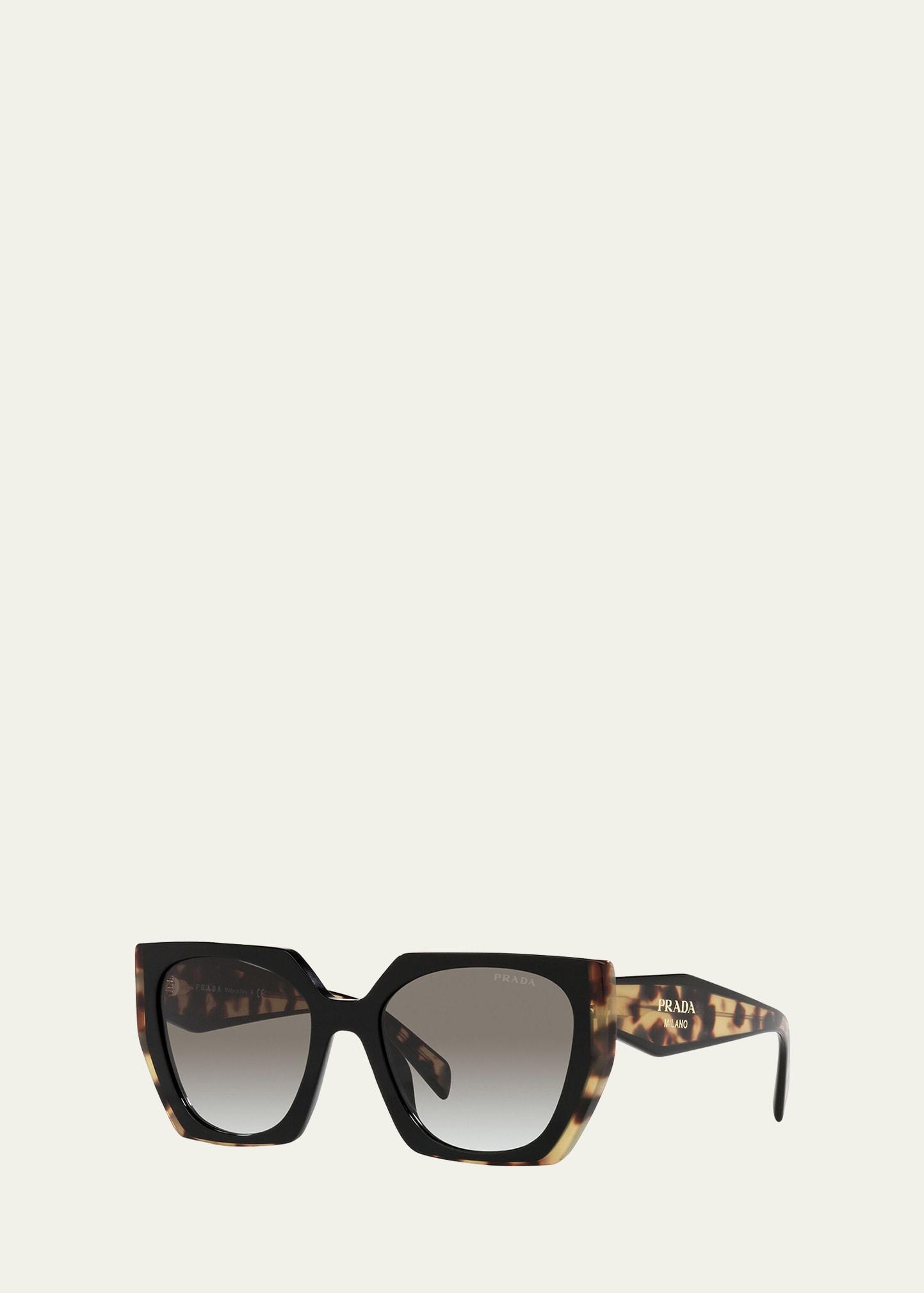 Prada Womens PR 15WS 54mm Tortoise Rectangle Sunglasses Product Image