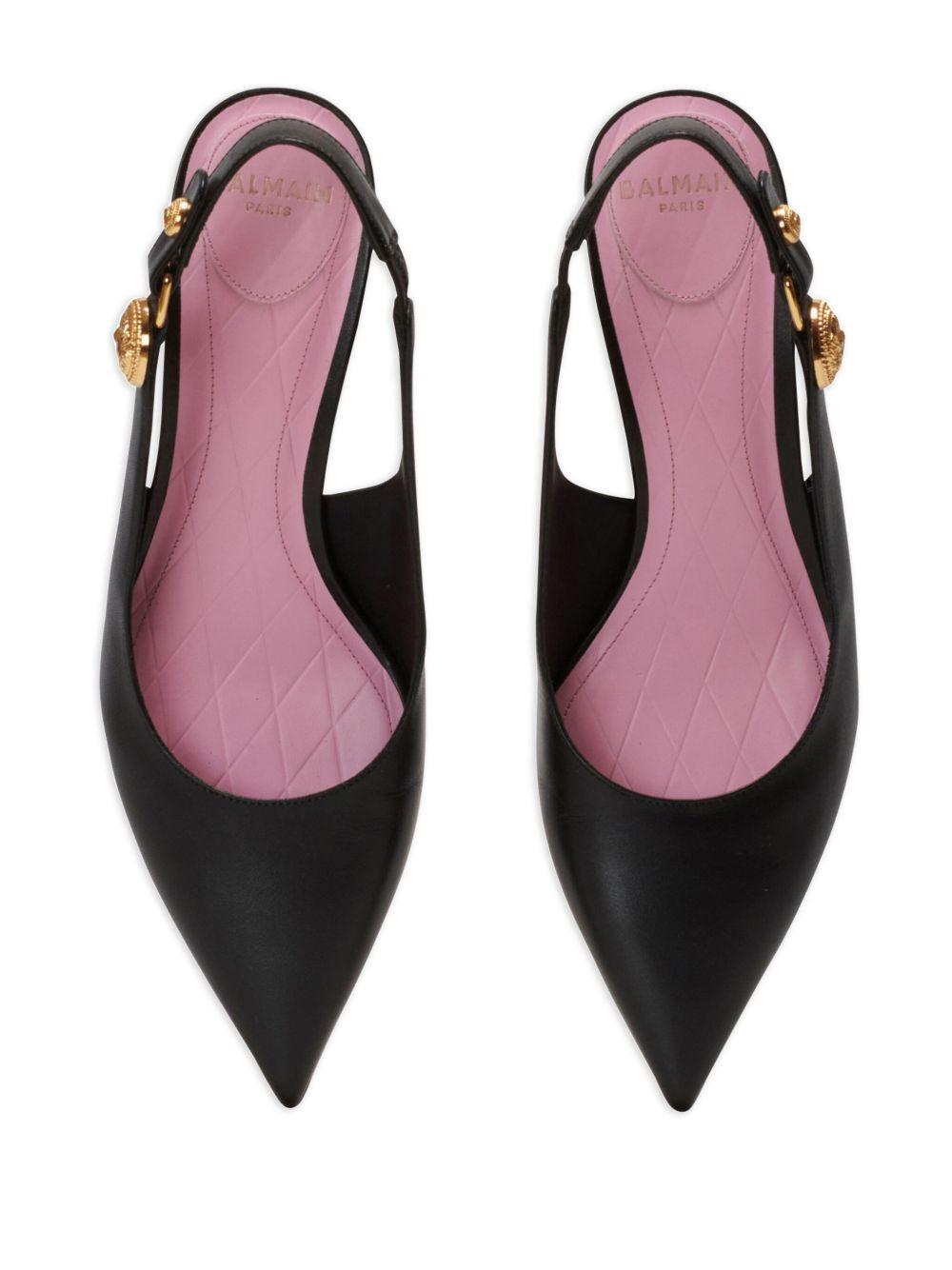 Eva 50mm leather slingback pumps Product Image