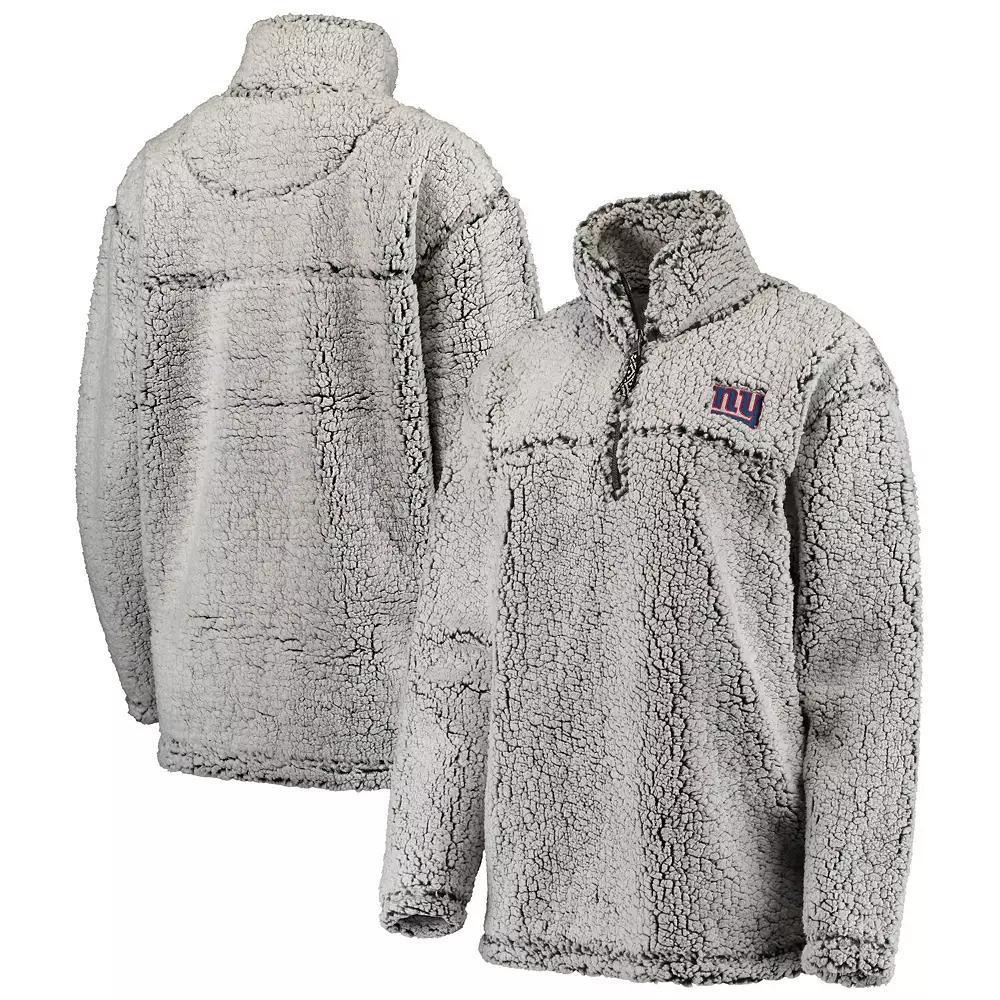 Women's G-III 4Her by Carl Banks Gray Arizona Cardinals Sherpa Quarter-Zip Pullover Jacket, Size: Small, Grey Product Image