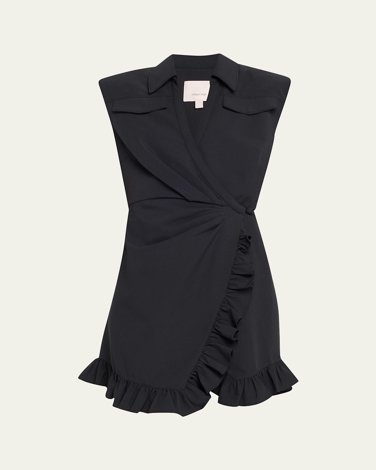 Zenni Sleeveless Mini Shirtdress Product Image