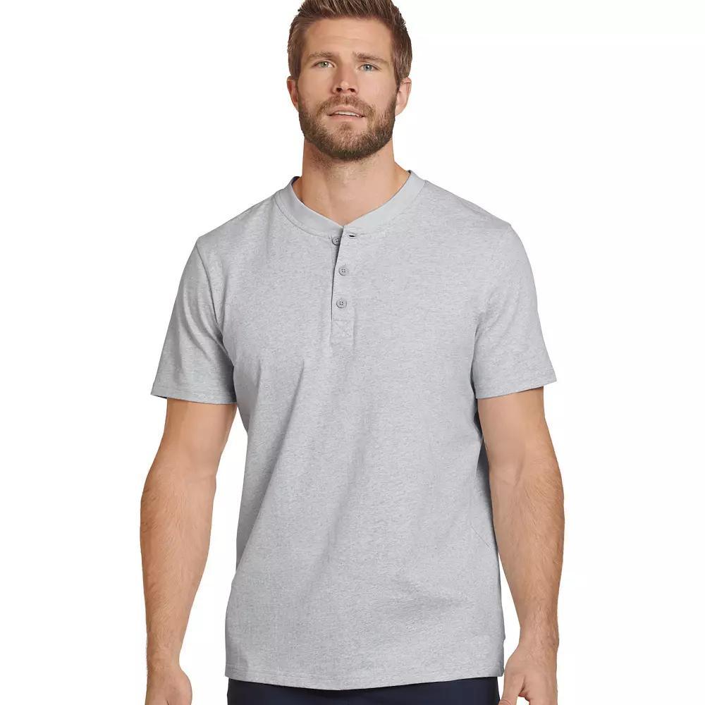 Men's Jockey Outdoors™ by Luke Bryan Short Sleeve Henley, Size: Small, Gray Grey Product Image