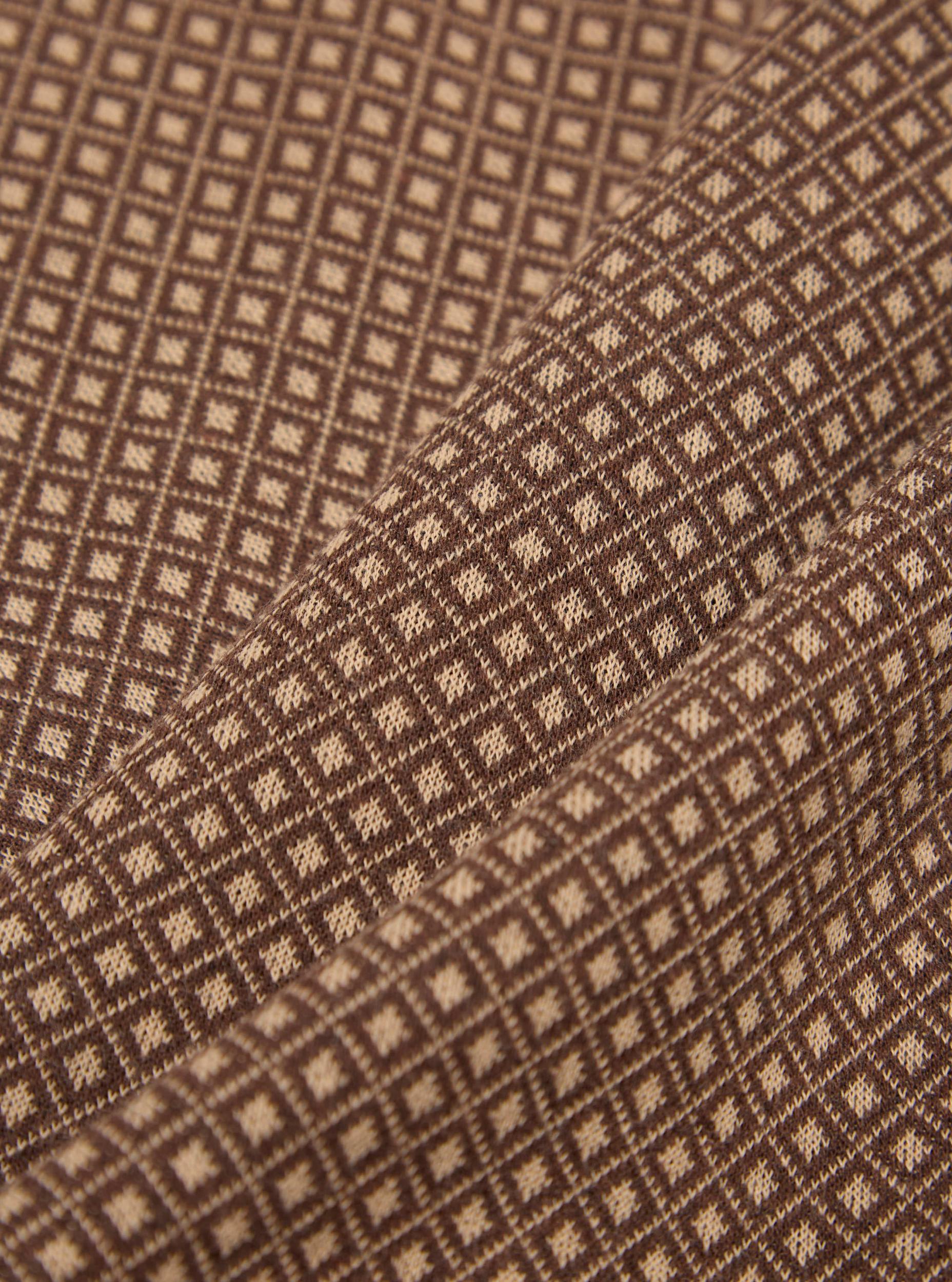 Brown Argyll Jersey Newlyn Polo Product Image