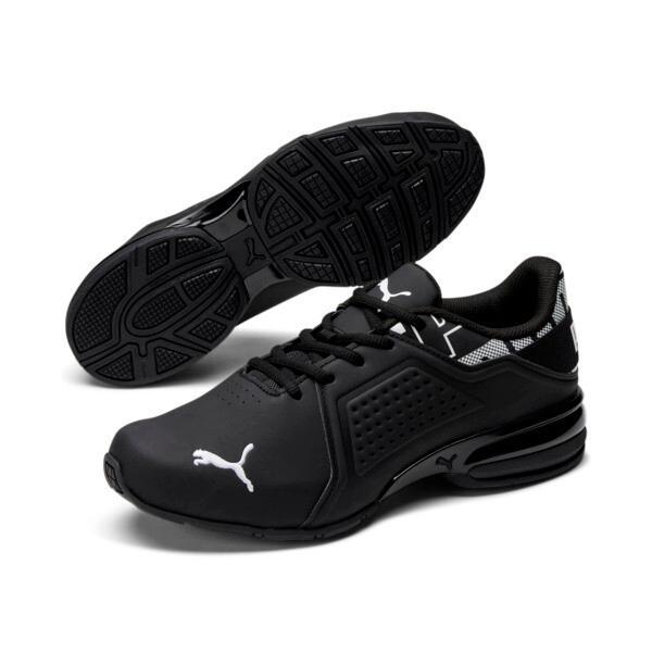 PUMA Viz Runner Repeat Men's Running Sneakers in Black/White Product Image