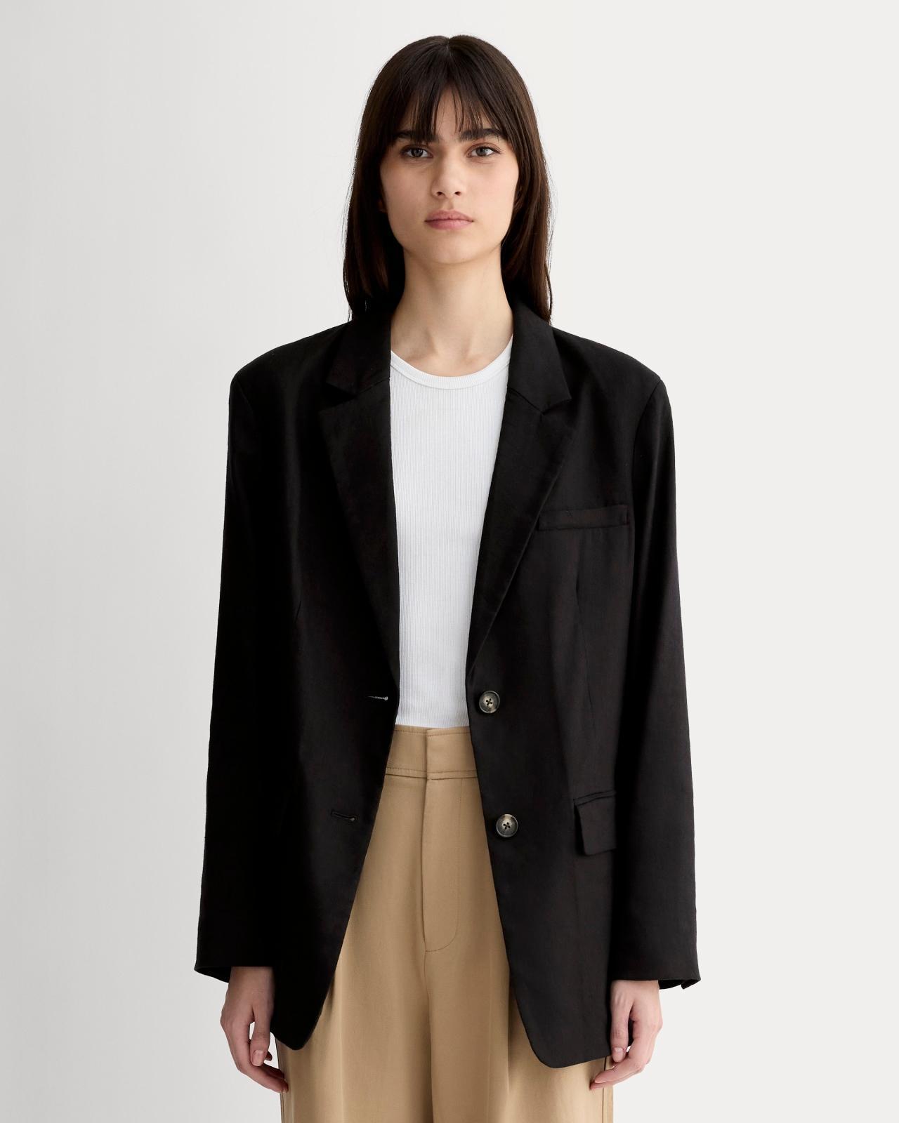 The Oversized Blazer in Stretch Linen Product Image