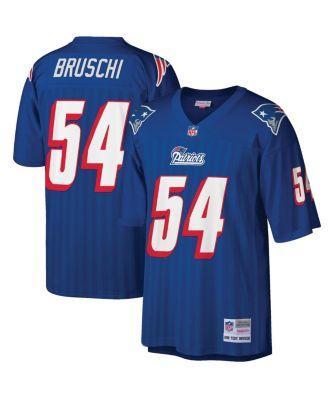 Men's Mitchell & Ness Tedy Bruschi Royal New England Patriots Big & Tall 1996 Retired Player Replica Jersey, Size: XLT, Blue Product Image