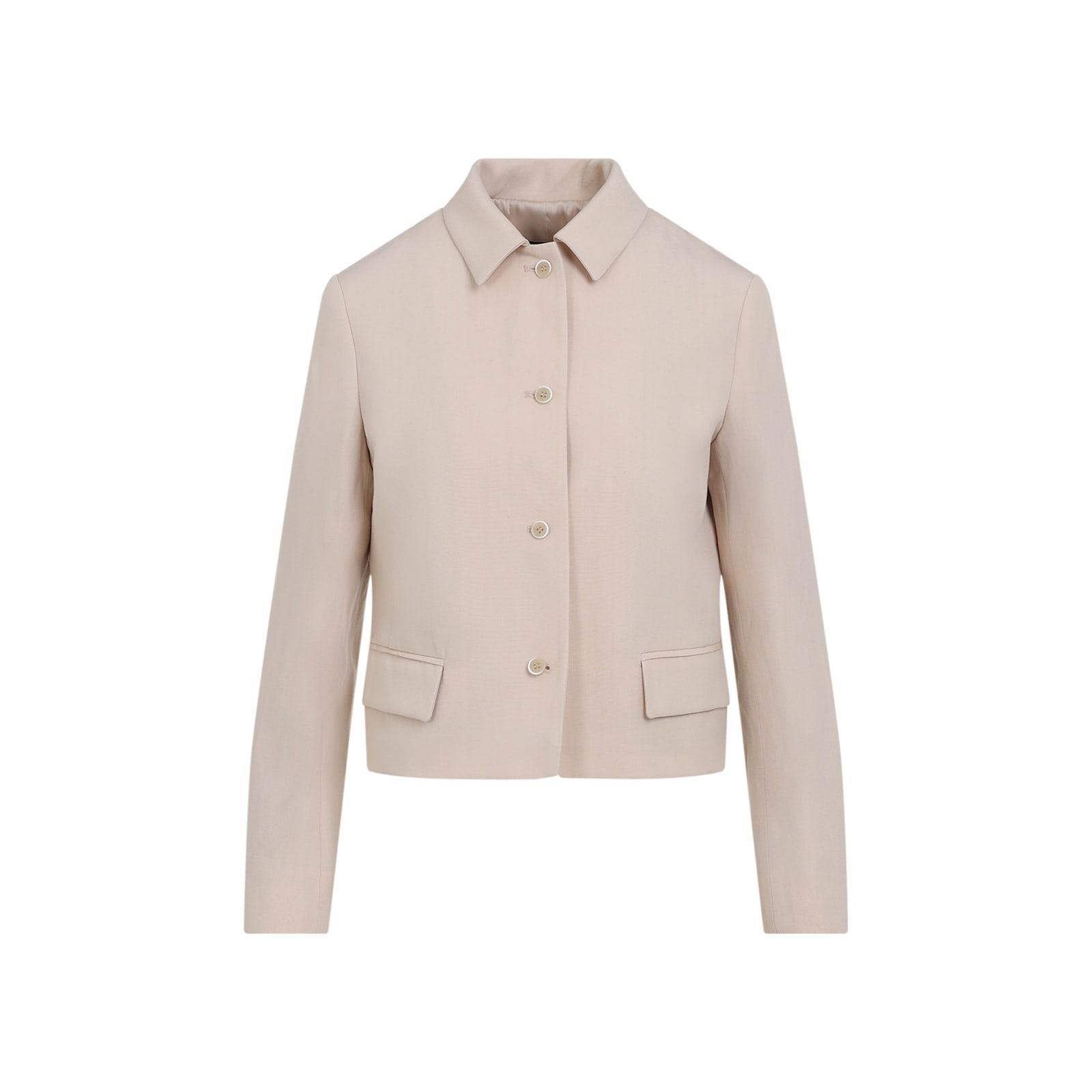 FABIANA FILIPPI Long-sleeved Casual Jacket In Red Product Image