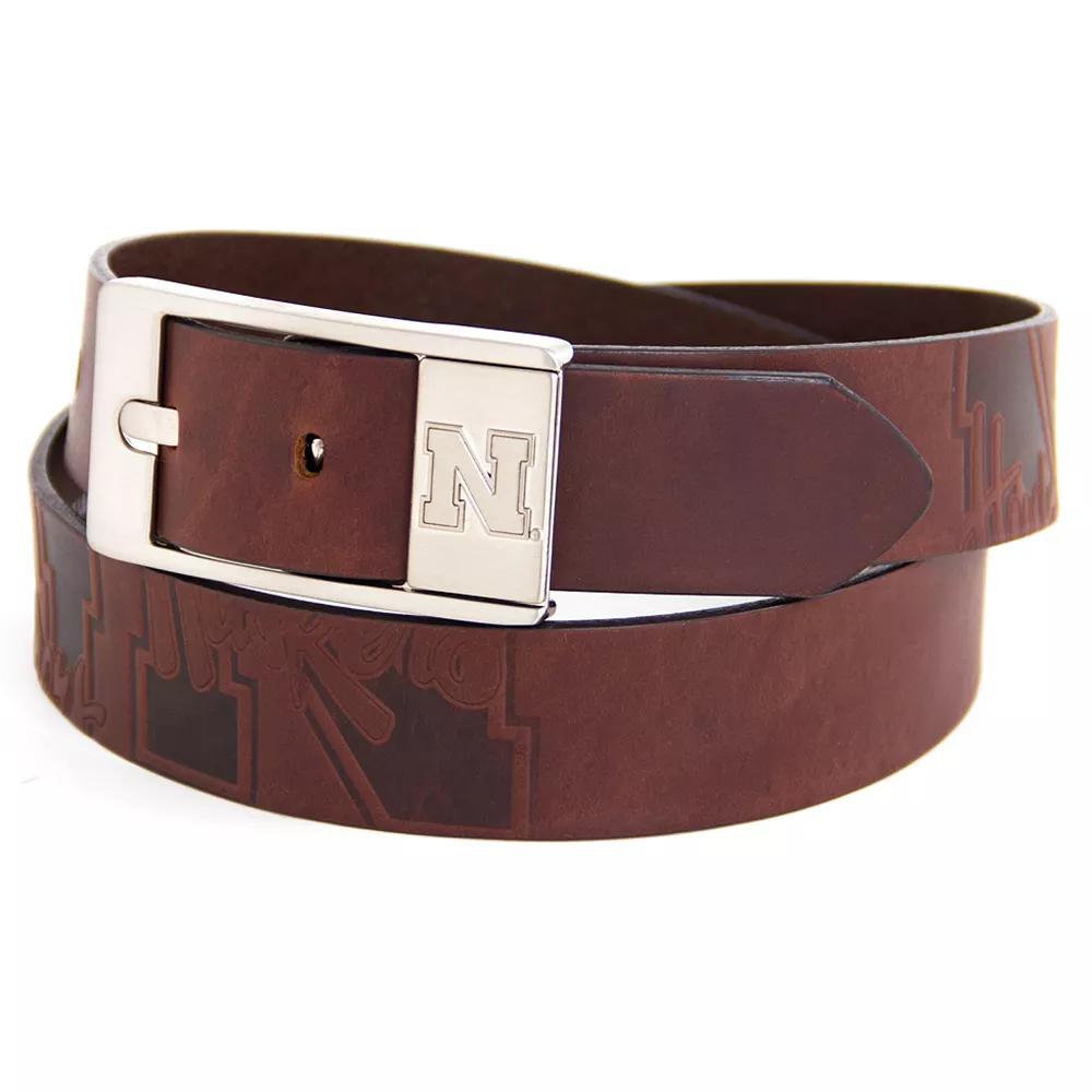 Men's Nebraska Cornhuskers Brandish Leather Belt, Size: 38, Team Product Image