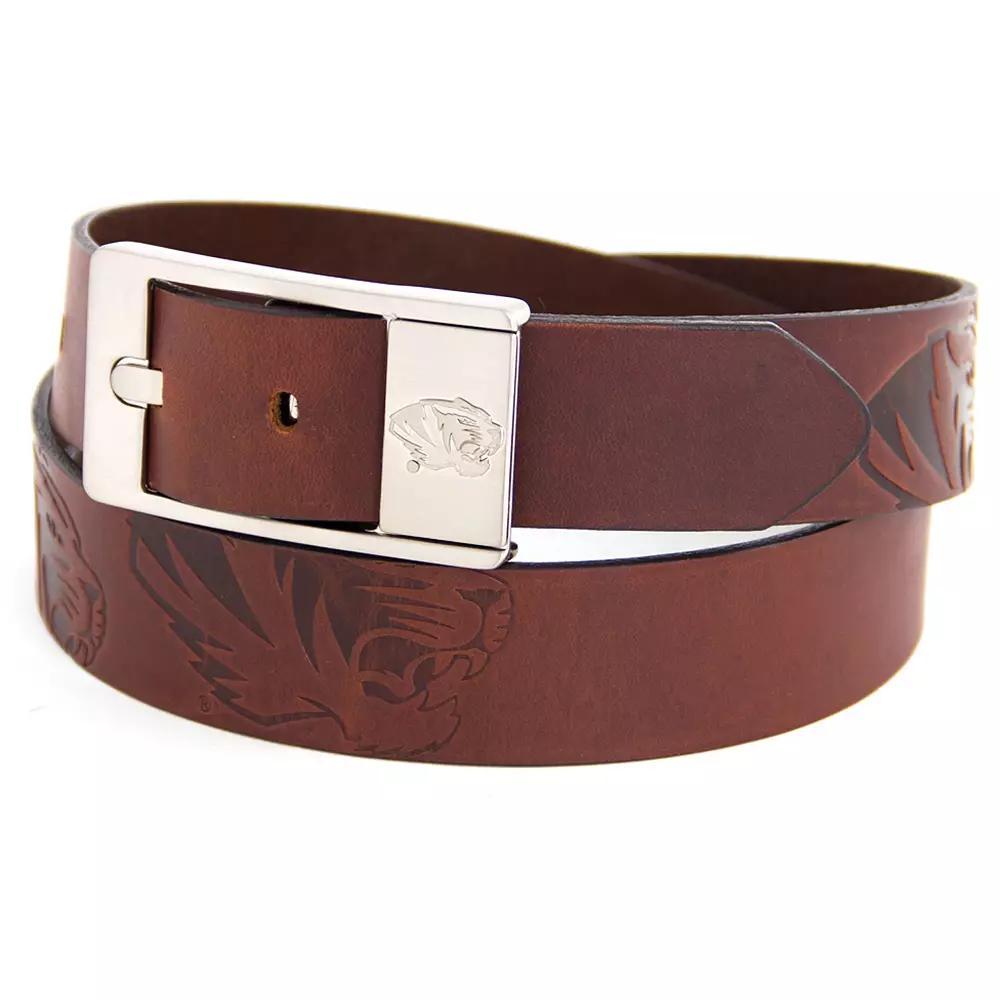Men's Michigan State Spartans Brandish Leather Belt, Size: 38, Team Product Image
