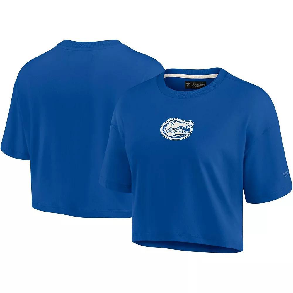 Women's Fanatics Signature Royal Florida Gators Super Soft Boxy Cropped T-Shirt, Size: Large, Blue Product Image