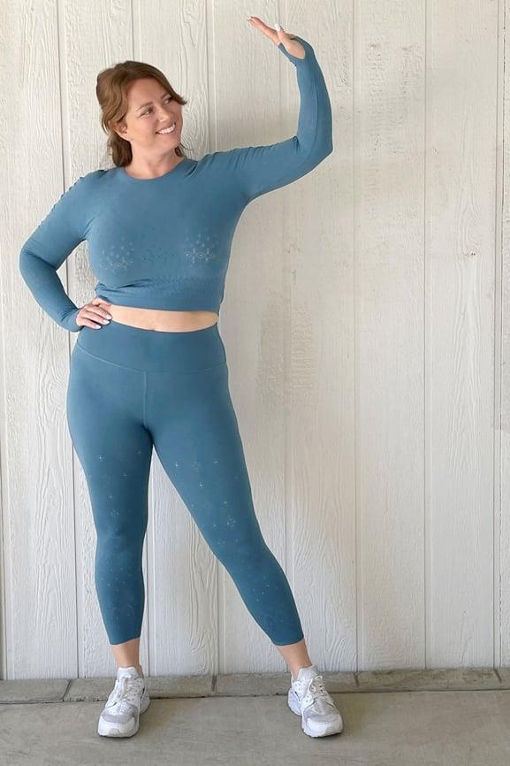 High-Waisted SculptKnit® Eyelet 7/8 Product Image