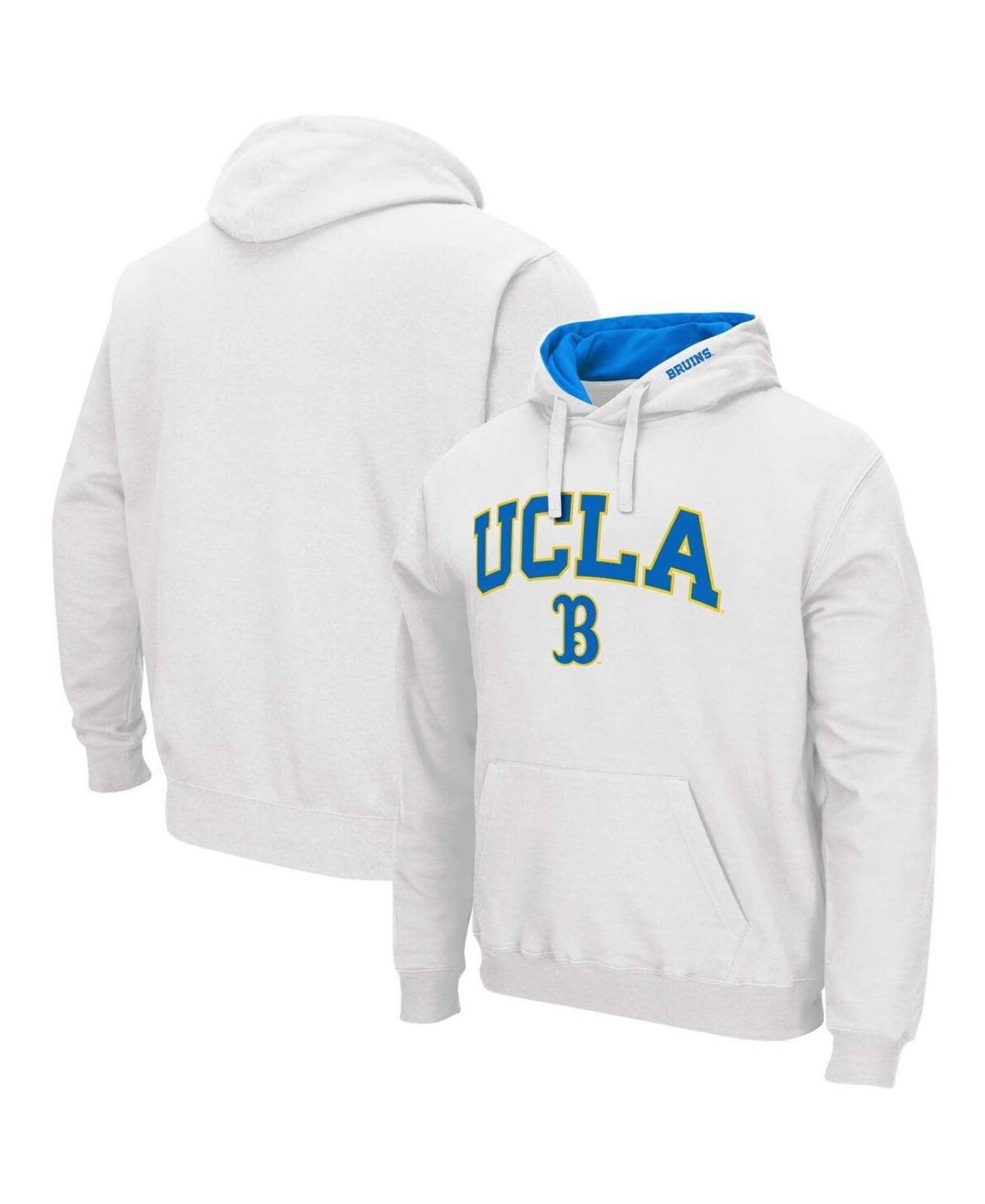 Men's Colosseum White UCLA Bruins Arch & Logo 3.0 Pullover Hoodie, Size: Large Product Image