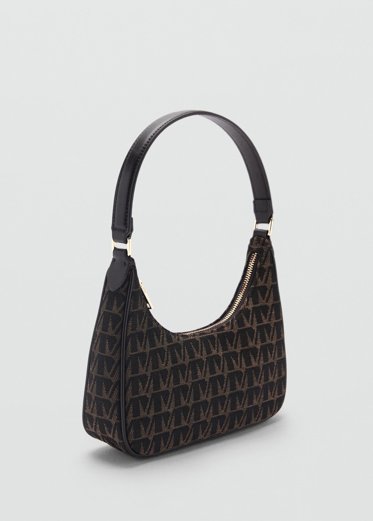 Shoulder bag with printed logo - Women | MANGO USA Product Image