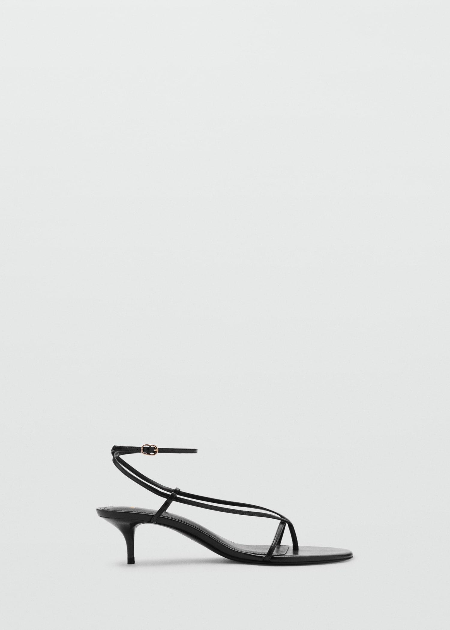 Heeled sandals with thin strap - Women | MANGO USA Product Image