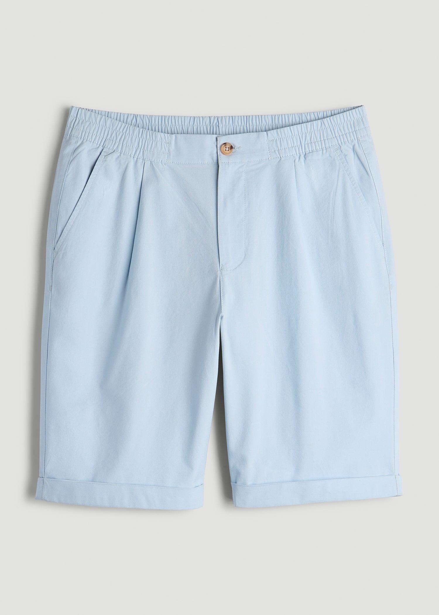 Bermuda Shorts for Tall Men in Ice Blue Product Image
