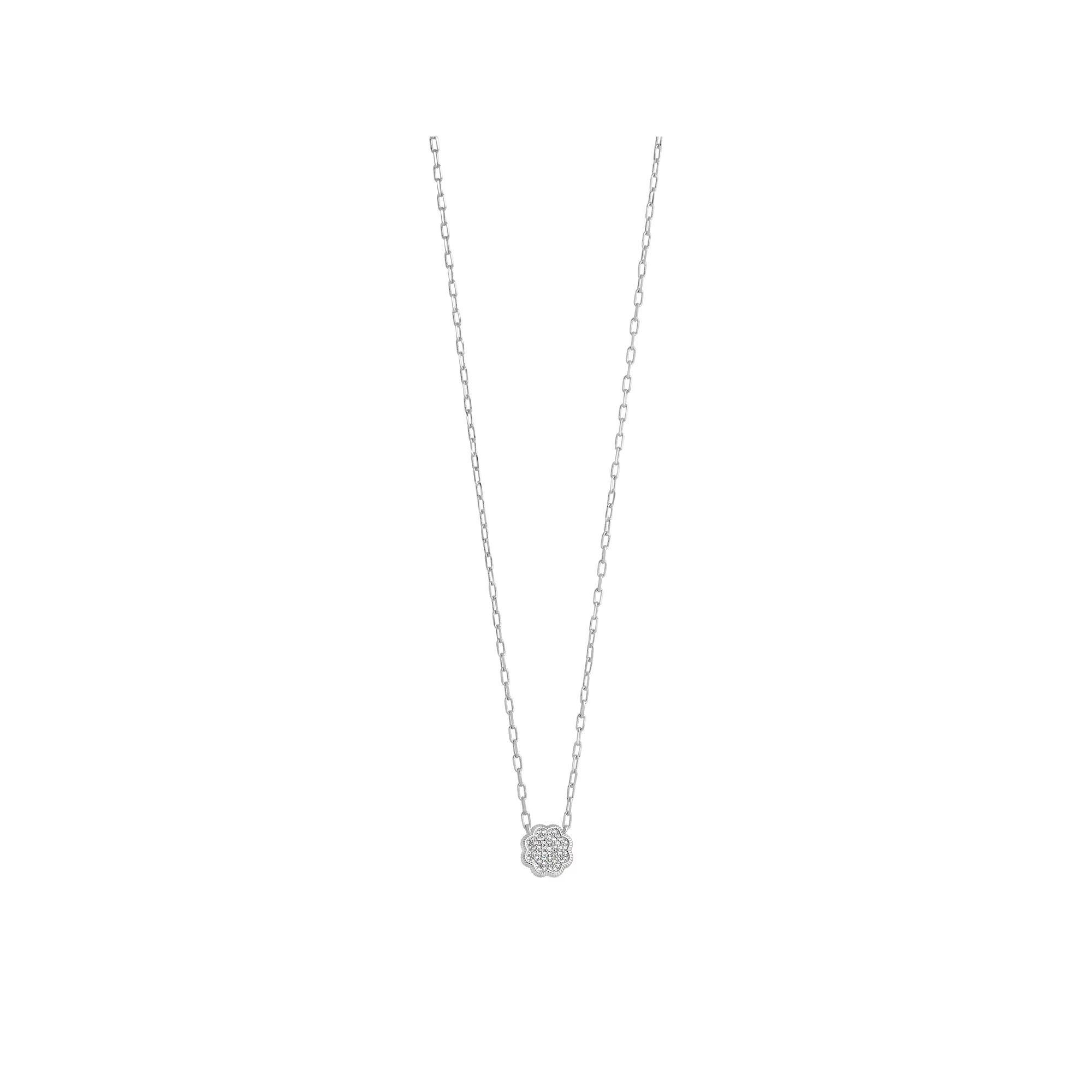 MC Collective Cubic Zirconia Petal Pendant Necklace, Women's, Gold Tone Product Image