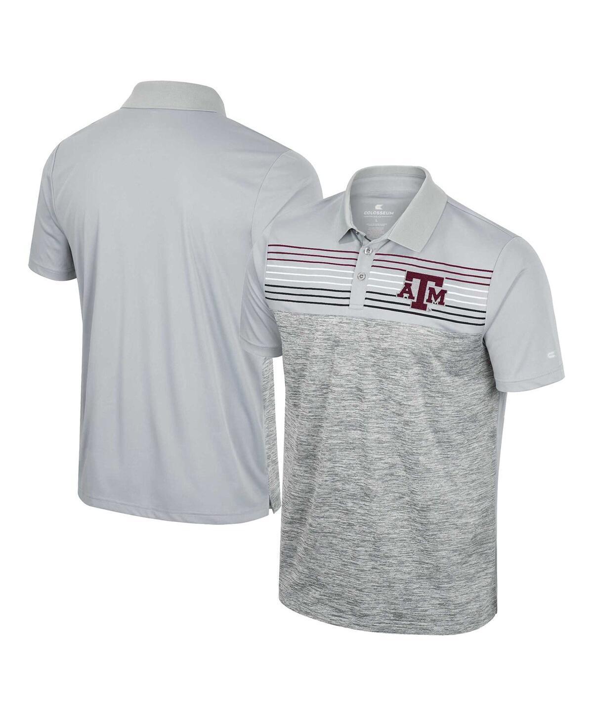 Men's Colosseum Gray Texas A&M Aggies Cybernetic Polo, Size: XL, Grey Product Image