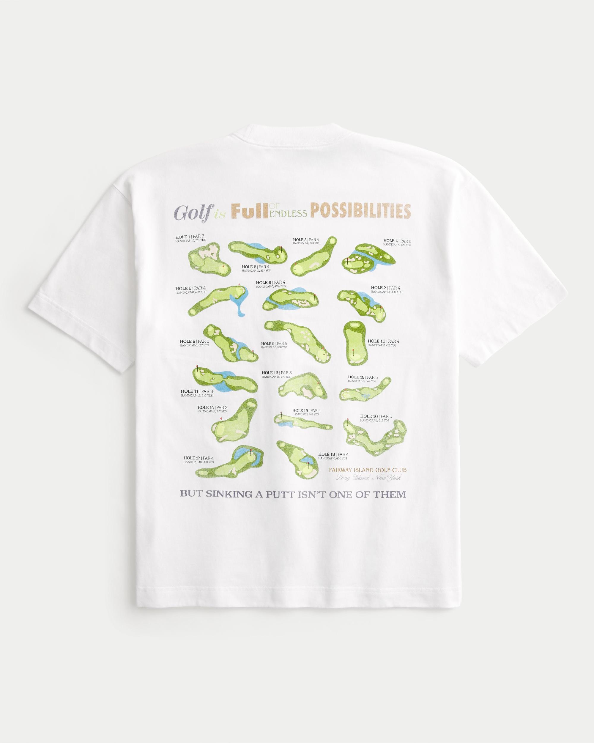 Boxy Heavyweight Fairway island Golf Club Graphic Tee Product Image