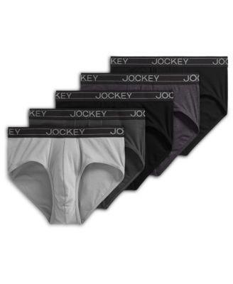 Men's Jockey® 5-Pack Cotton Blend Brief, Size: Large, Blue Red Product Image