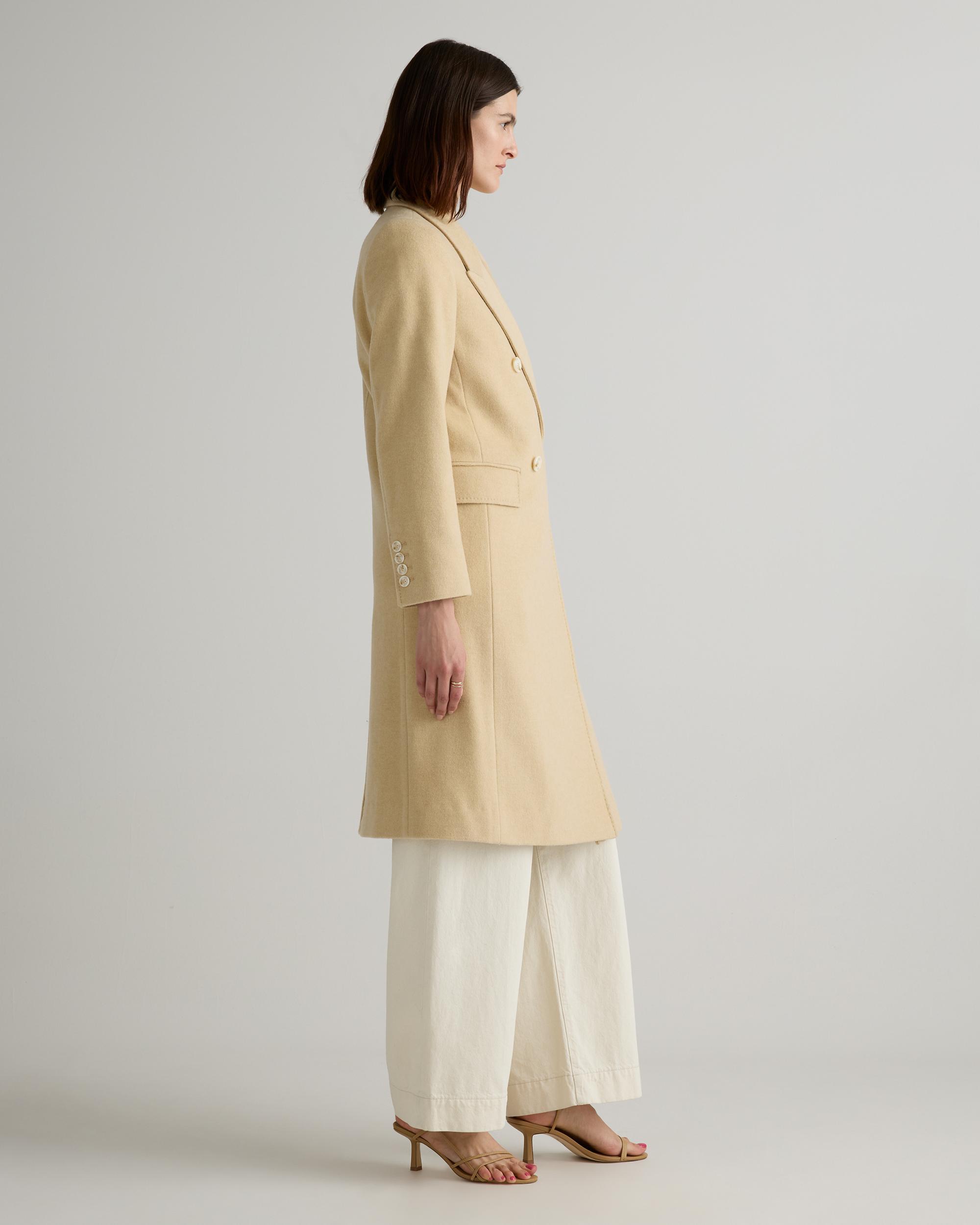Quince | Women's Italian Wool Double-Breasted Coat Wool/Nylon Product Image