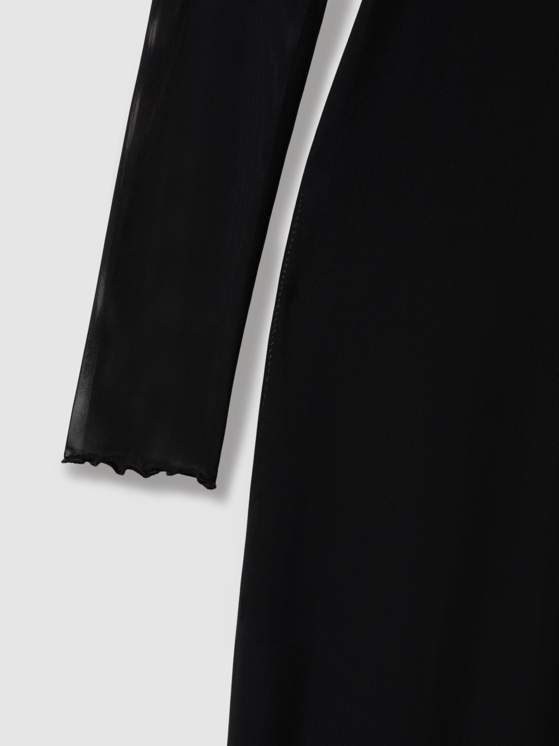 Good American Mesh Maxi Dress in Black Product Image