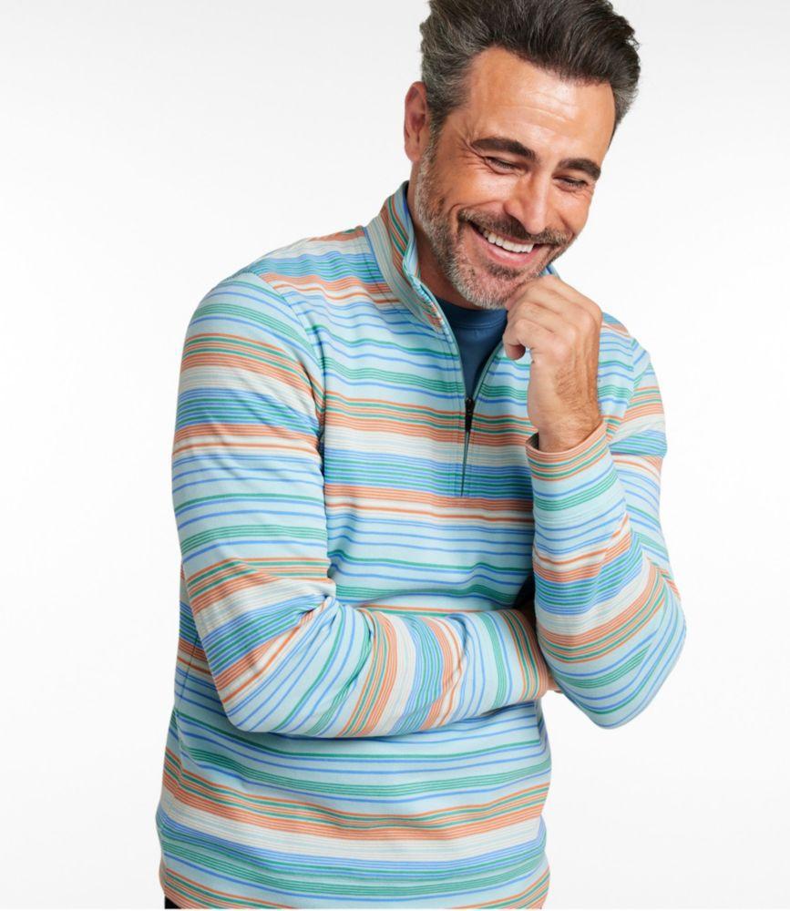 
                            
                                
                                    
                                
                            Men's Comfort Stretch Performance® Piqué, Quarter-Zip Pullover, Stripe
                         Product Image