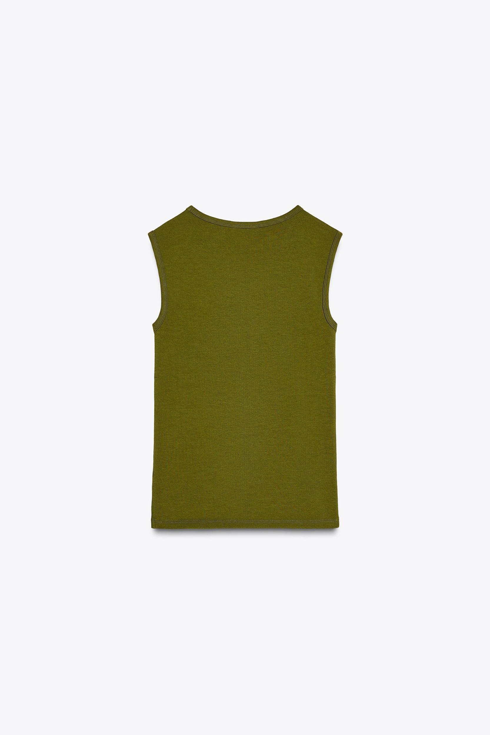 STRETCH RIBBED TOP Product Image