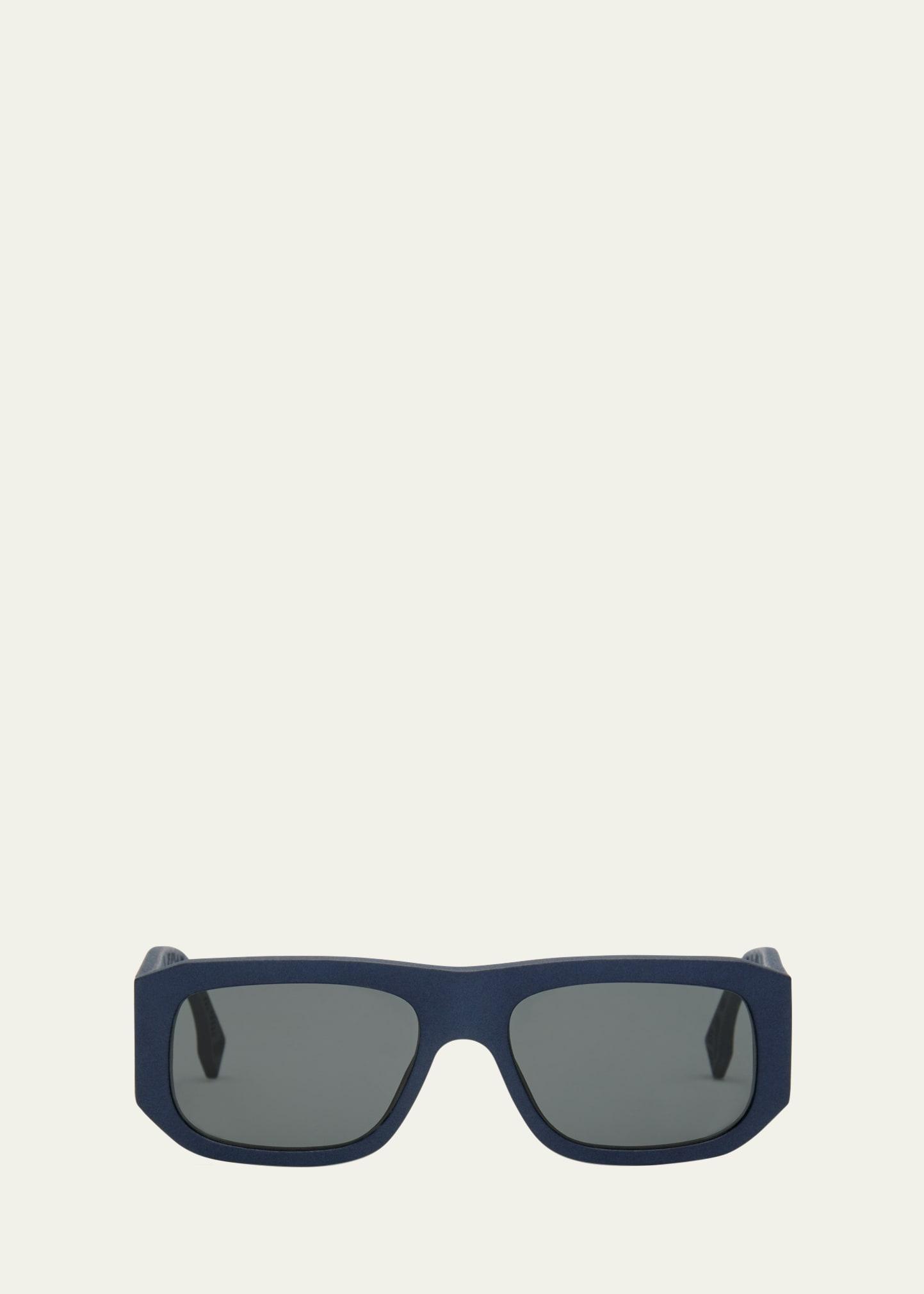 Mens Punk Rivet 51MM Square Sunglasses Product Image