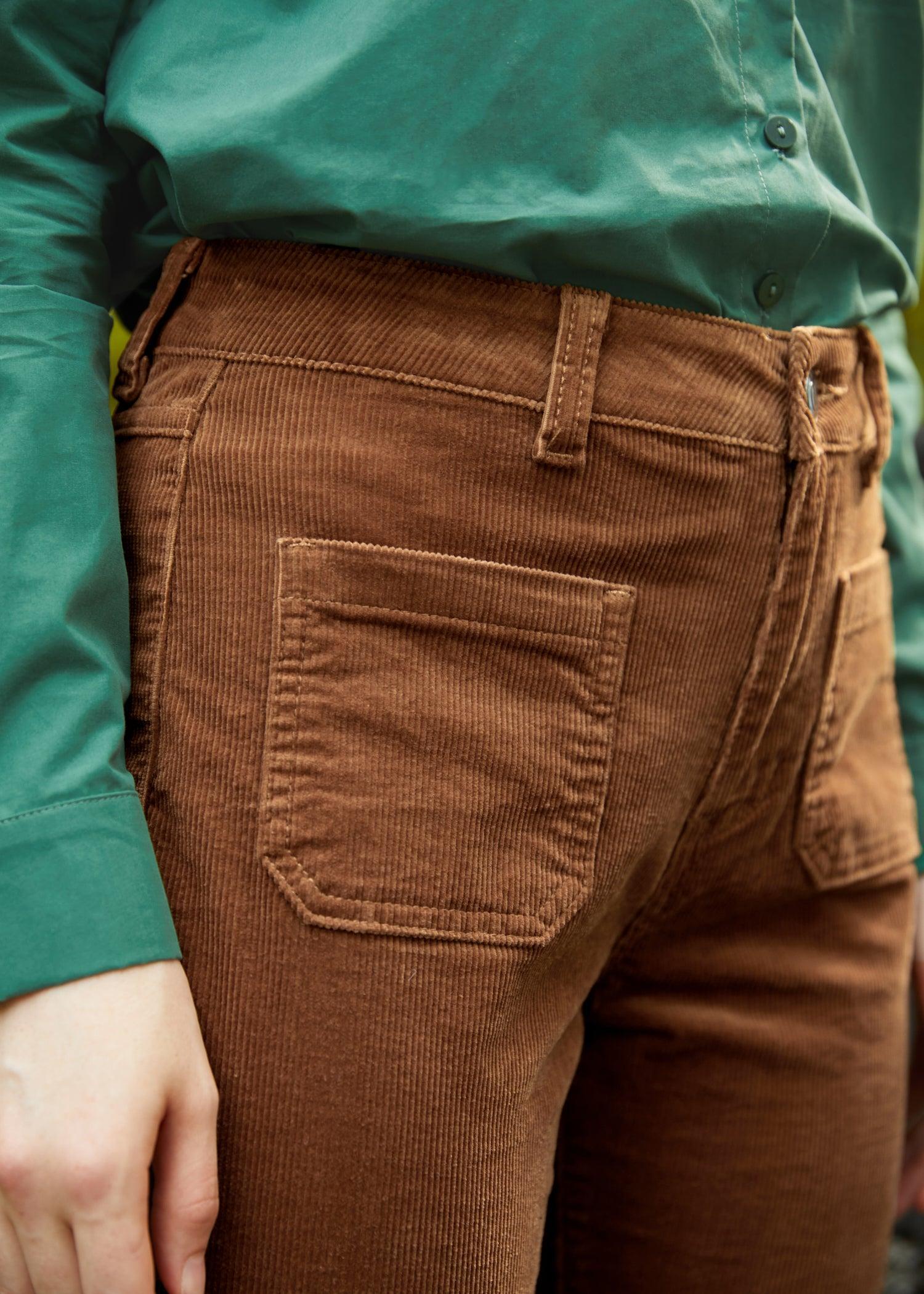 All Aboard For Corduroy Flare-Leg Pants Product Image