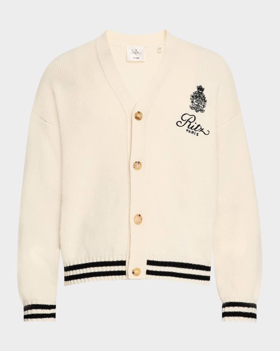 x Ritz Paris Mens Crest Tennis Cardigan Product Image