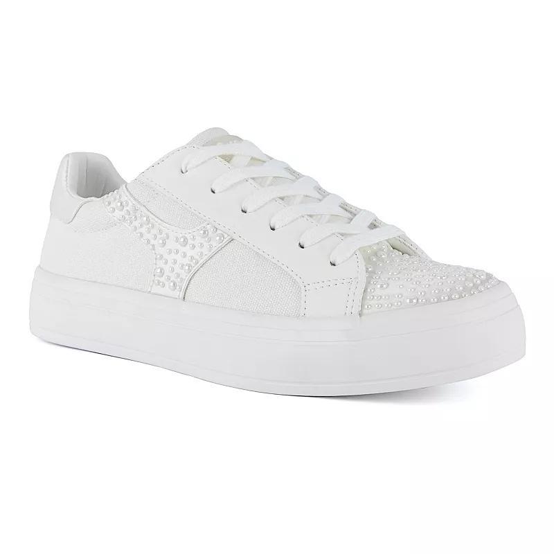 sugar Stallion Women's Casual Sneakers, Size: 8, Light Gold Product Image