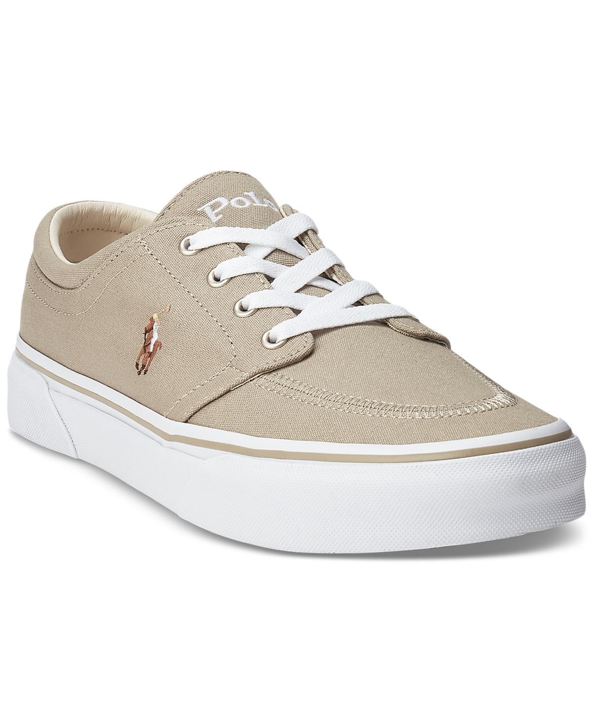 POLO RALPH LAUREN Men's Faxon Canvas Sneaker In Black Product Image