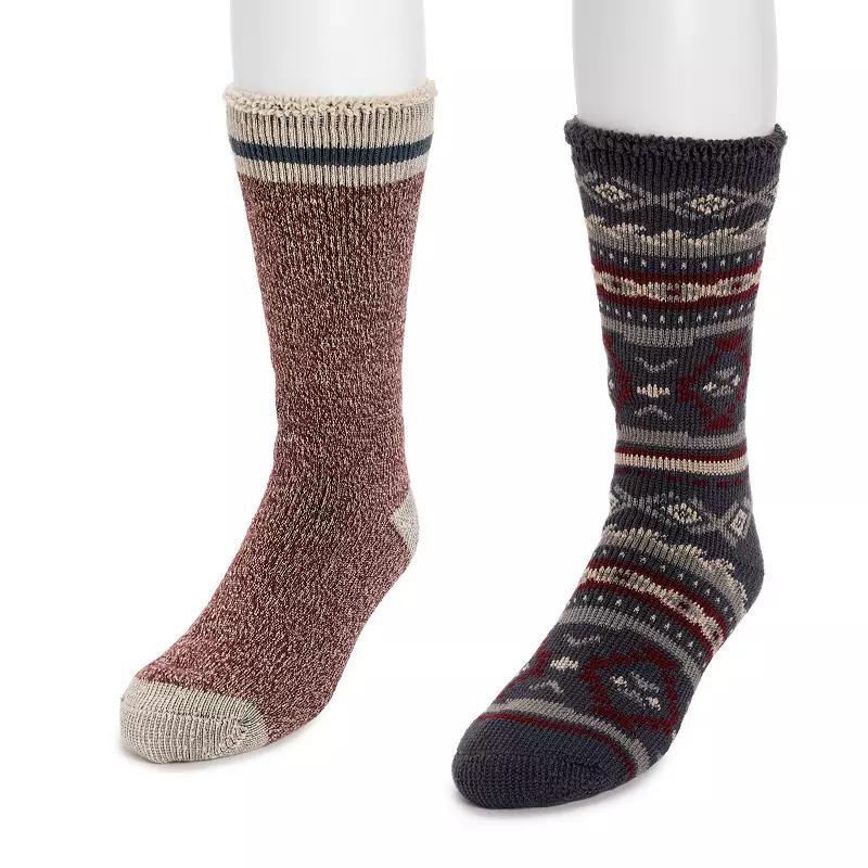 Mens MUK LUKS 2-Packk Heat Retainer Socks Product Image