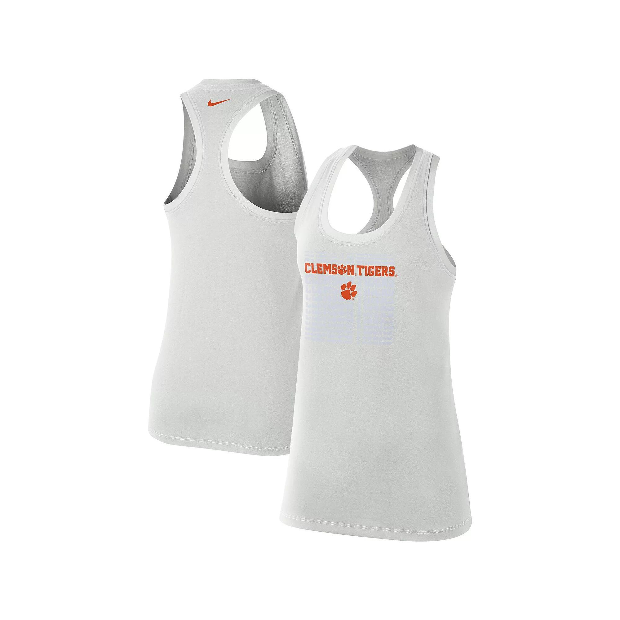 Women's Nike Gray Clemson Tigers Game Time Tank Top, Size: Small, Grey Product Image