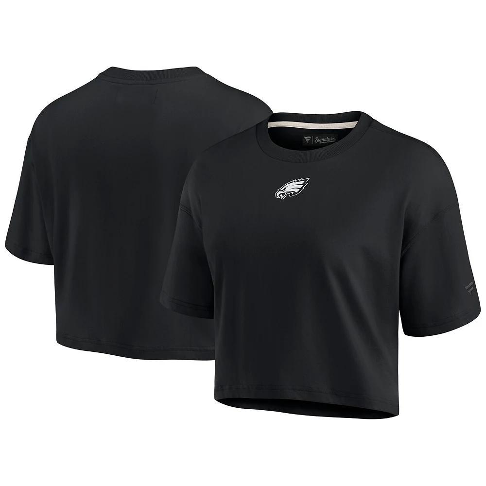 Women's Fanatics Signature Navy Denver Broncos Super Soft Short Sleeve Cropped T-Shirt, Size: XL, Blue Product Image