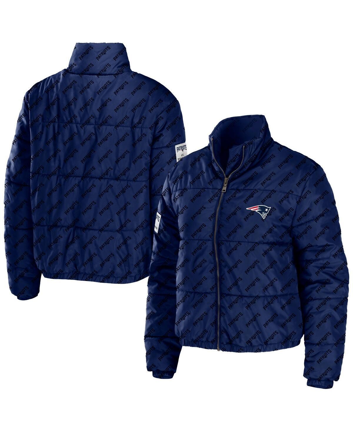 Women's WEAR by Erin Andrews Green Green Bay Packers Puffer Full-Zip Cropped Jacket, Size: Medium Product Image