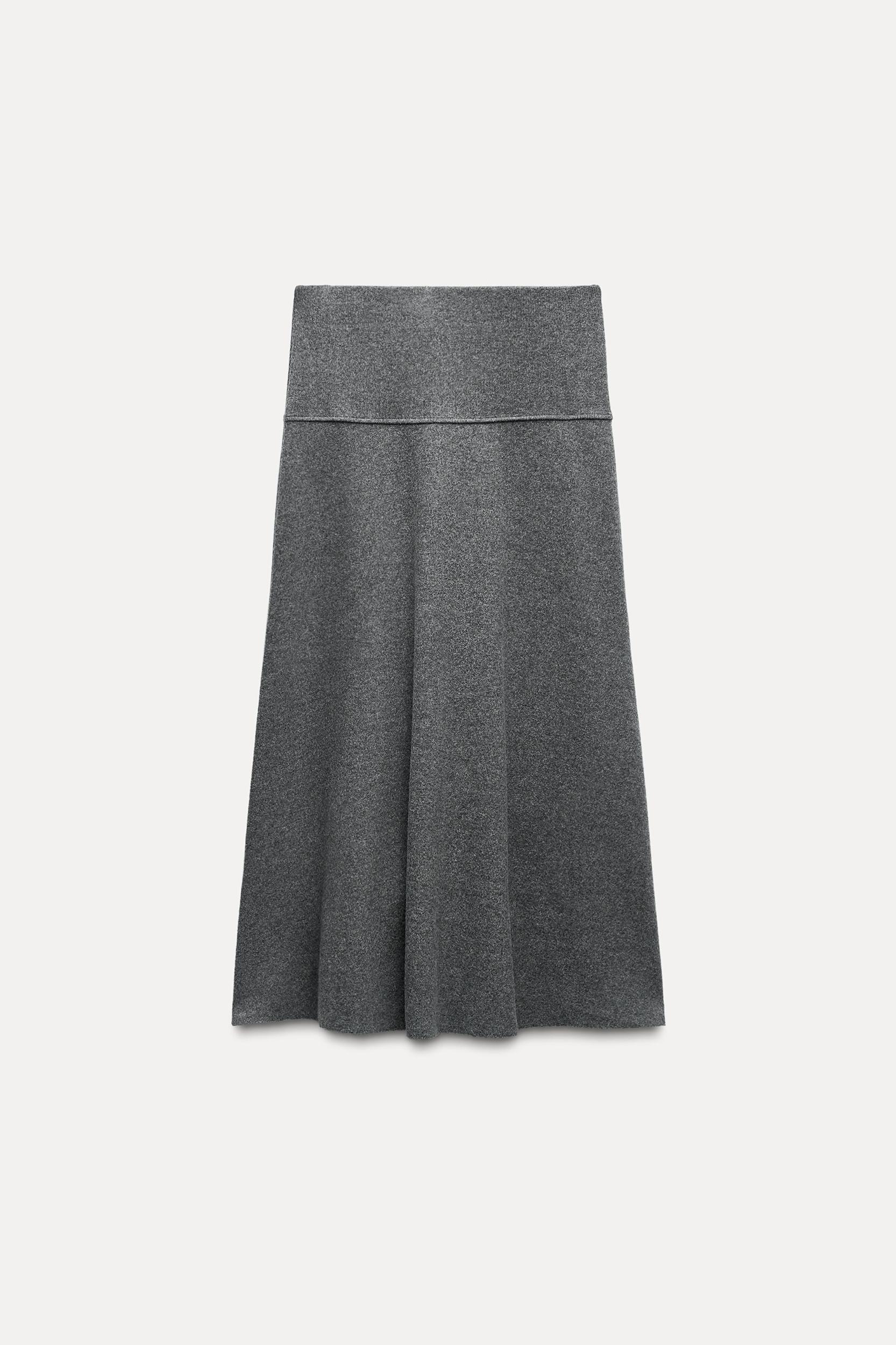 VOLUMINOUS SOFT MIDI SKIRT Product Image
