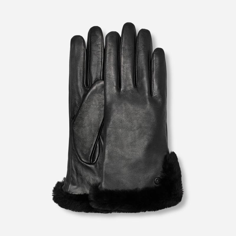 Leather & Shearling Vent Gloves Product Image