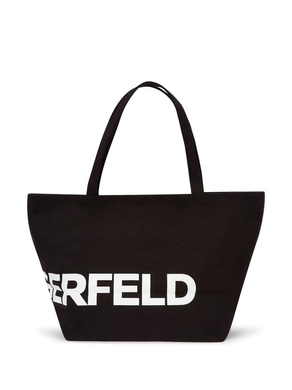 Essential oversized-logo tote bag Product Image