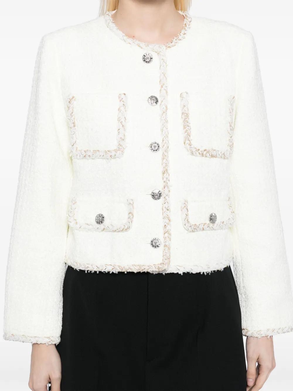 contrasting-trim jacket Product Image